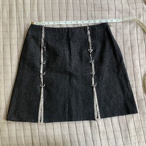 danielle guizio pierced skirt